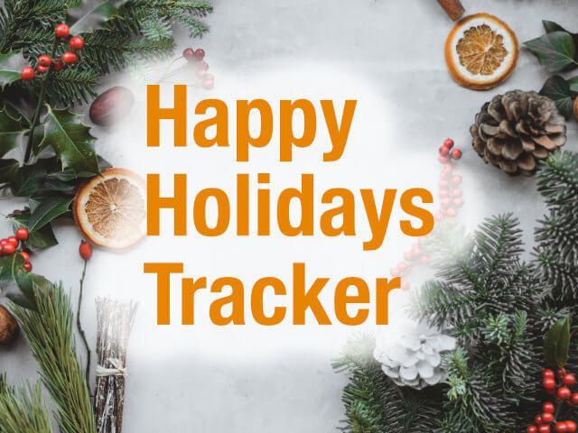 Happy Holidays Tracker